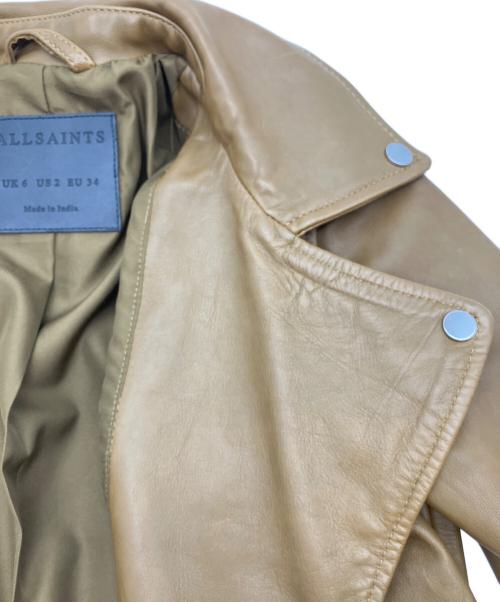 ALL SAINTS（オールセインツ）ALL SAINTS (オールセインツ) BALFERN BIKER ブラウン サイズ:SIZE Sの古着・服飾アイテム