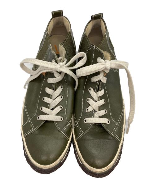 SPINGLE MOVE（スピングルムーヴ）SPINGLE MOVE (スピングルムーヴ) スニーカー グリーン×ホワイト サイズ:SIZE Mの古着・服飾アイテム