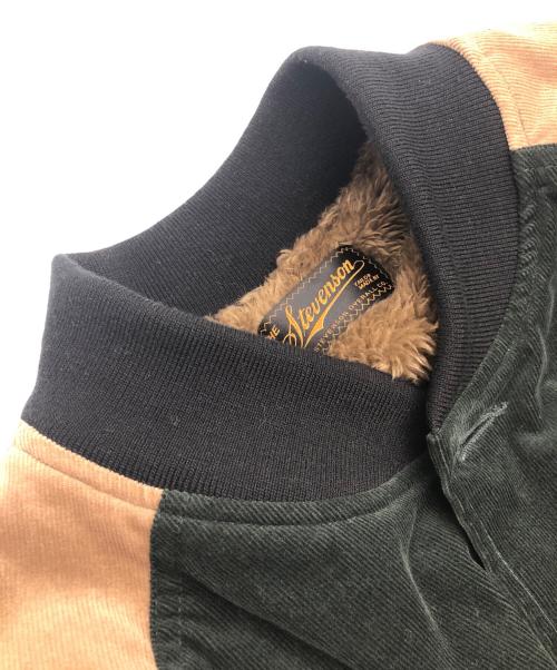 The Stevenson Overall Co.（スティーブンソン オーバーオールズ）The Stevenson Overall Co. (スティーブンソン オーバーオールズ) ブルゾン グリーン×ベージュ サイズ:42の古着・服飾アイテム