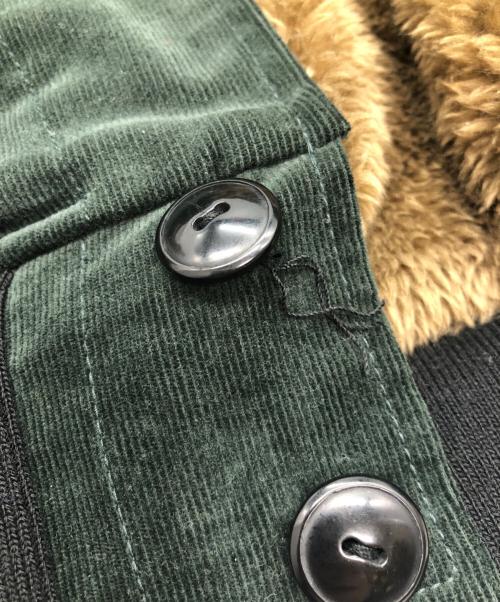 The Stevenson Overall Co.（スティーブンソン オーバーオールズ）The Stevenson Overall Co. (スティーブンソン オーバーオールズ) ブルゾン グリーン×ベージュ サイズ:42の古着・服飾アイテム