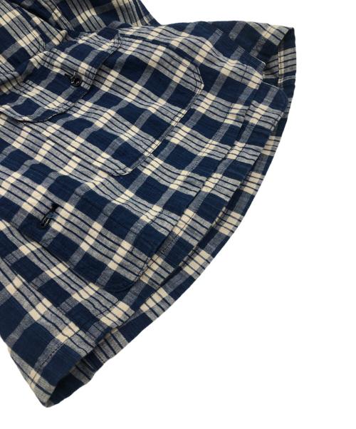 Sun Surf（サンサーフ）Sun Surf (サンサーフ) チェックジャケット ブルー×ホワイト サイズ:不明の古着・服飾アイテム