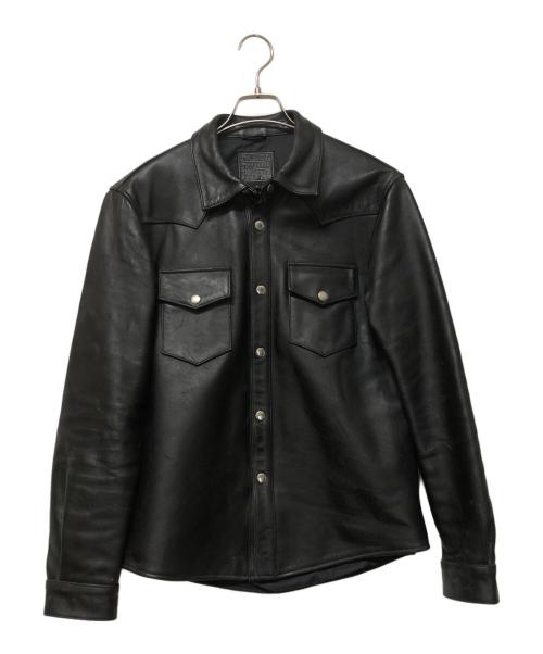 KADOYA（カドヤ）KADOYA (カドヤ) レザージャケット ブラック サイズ:Lの古着・服飾アイテム
