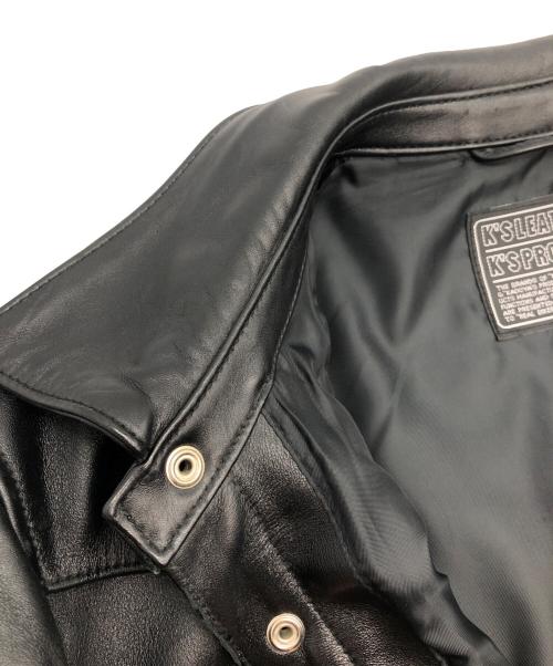 KADOYA（カドヤ）KADOYA (カドヤ) レザージャケット ブラック サイズ:Lの古着・服飾アイテム