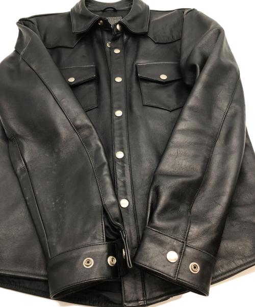 KADOYA（カドヤ）KADOYA (カドヤ) レザージャケット ブラック サイズ:Lの古着・服飾アイテム