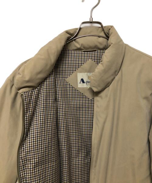 Aquascutum（アクアスキュータム）Aquascutum (アクアスキュータム) ダウンジャケット ベージュ サイズ:SIZE Mの古着・服飾アイテム