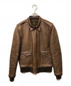 AVIREXアヴィレックス）の古着「レザージャケット」｜ブラウン
