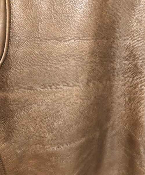 AVIREX（アヴィレックス）AVIREX (アヴィレックス) レザージャケット ブラウン サイズ:SIZE 38の古着・服飾アイテム