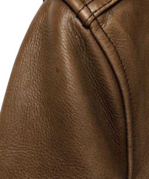 AVIREX（アヴィレックス）AVIREX (アヴィレックス) レザージャケット ブラウン サイズ:SIZE 38の古着・服飾アイテム