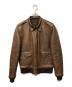 AVIREX（アヴィレックス）の古着「レザージャケット」｜ブラウン