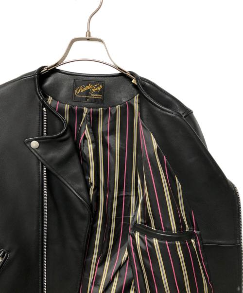 RATTLE TRAP（ラトルトラップ）RATTLE TRAP (ラトルトラップ) レザージャケット ブラック サイズ:SIZE Mの古着・服飾アイテム