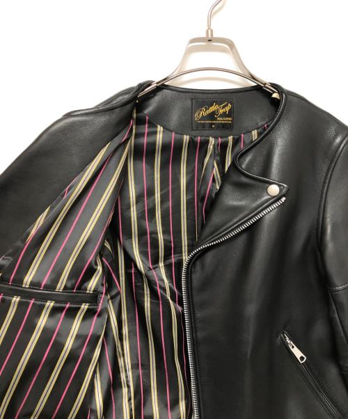 RATTLE TRAP（ラトルトラップ）RATTLE TRAP (ラトルトラップ) レザージャケット ブラック サイズ:SIZE Mの古着・服飾アイテム