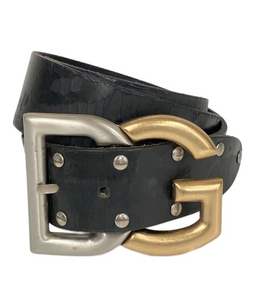 DOLCE&GABBANA（ドルチェアンドガッバーナ）DOLCE&GABBANA (ドルチェアンドガッバーナ) レザーベルト ブラックの古着・服飾アイテム