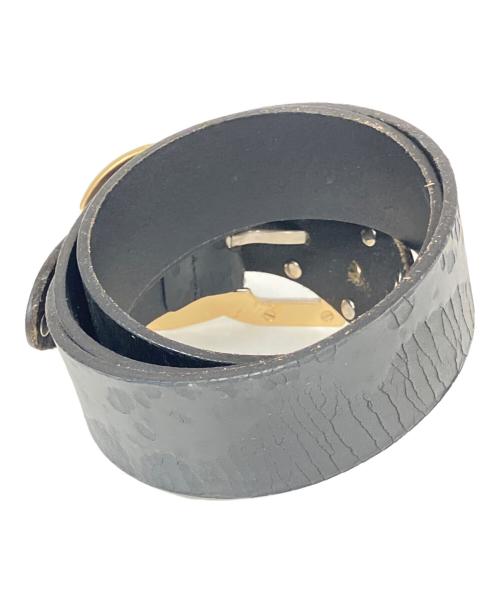 DOLCE&GABBANA（ドルチェアンドガッバーナ）DOLCE&GABBANA (ドルチェアンドガッバーナ) レザーベルト ブラックの古着・服飾アイテム