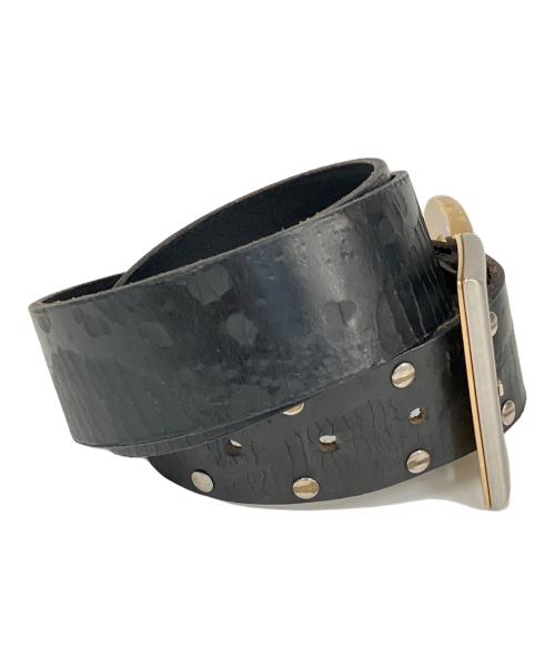 DOLCE&GABBANA（ドルチェアンドガッバーナ）DOLCE&GABBANA (ドルチェアンドガッバーナ) レザーベルト ブラックの古着・服飾アイテム