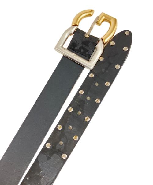 DOLCE&GABBANA（ドルチェアンドガッバーナ）DOLCE&GABBANA (ドルチェアンドガッバーナ) レザーベルト ブラックの古着・服飾アイテム