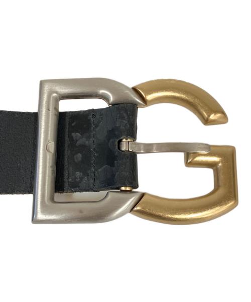 DOLCE&GABBANA（ドルチェアンドガッバーナ）DOLCE&GABBANA (ドルチェアンドガッバーナ) レザーベルト ブラックの古着・服飾アイテム