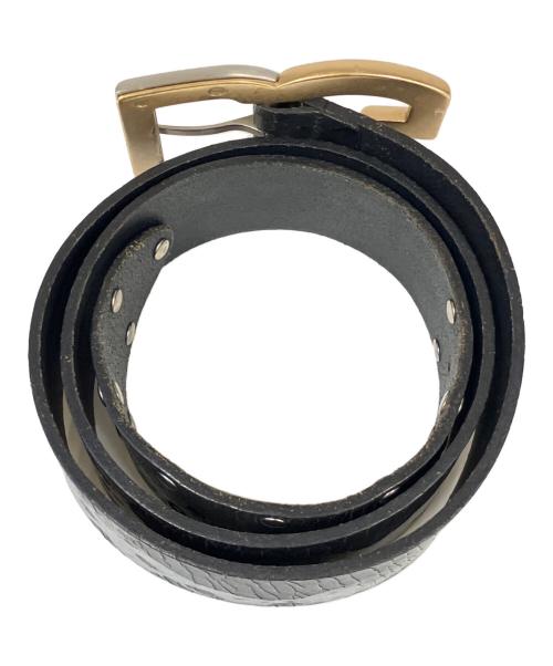 DOLCE&GABBANA（ドルチェアンドガッバーナ）DOLCE&GABBANA (ドルチェアンドガッバーナ) レザーベルト ブラックの古着・服飾アイテム