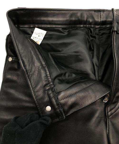 Schott（ショット）Schott (ショット) レザーパンツ ブラック サイズ:SIZE 32の古着・服飾アイテム