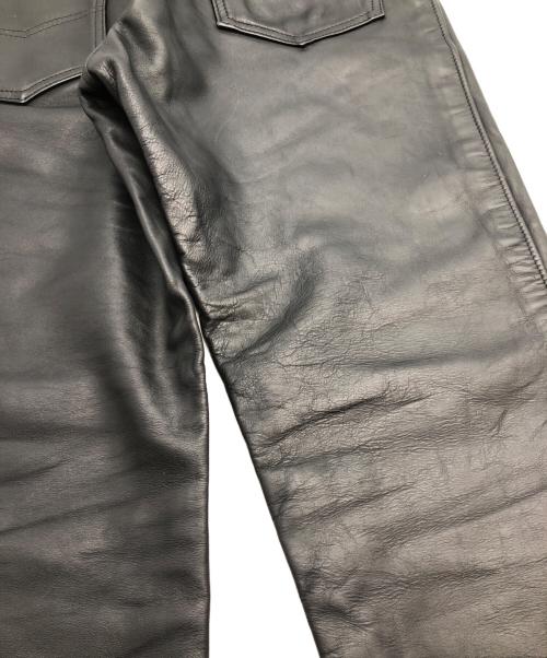 Schott（ショット）Schott (ショット) レザーパンツ ブラック サイズ:SIZE 32の古着・服飾アイテム