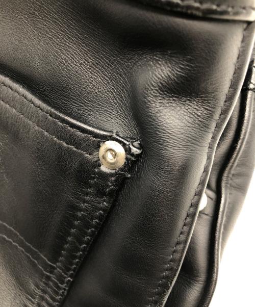 Schott（ショット）Schott (ショット) レザーパンツ ブラック サイズ:SIZE 32の古着・服飾アイテム