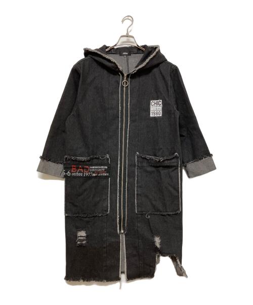 Aikha（アイカ）Aikha (アイカ) ジップコート ブラック サイズ:SMの古着・服飾アイテム