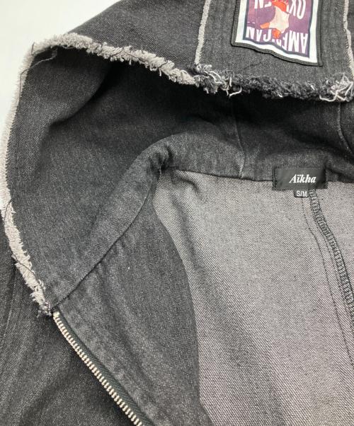 Aikha（アイカ）Aikha (アイカ) ジップコート ブラック サイズ:SMの古着・服飾アイテム