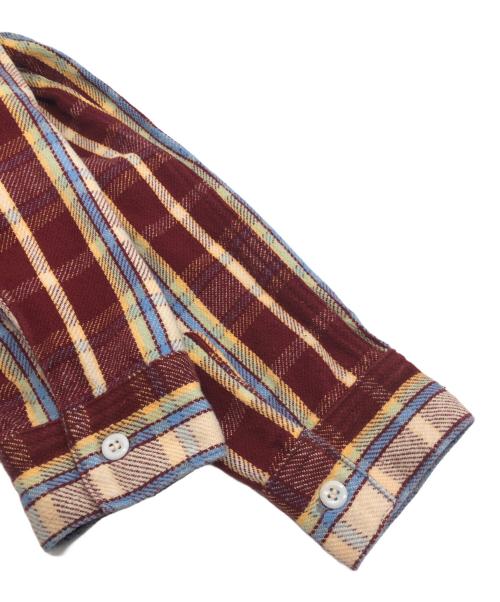 THE REAL McCOY'S（ザ・リアルマッコイズ）THE REAL McCOY'S (ザ・リアルマッコイズ) 長袖シャツ レッド×ベージュ サイズ:15の古着・服飾アイテム