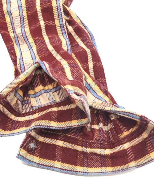 THE REAL McCOY'S（ザ・リアルマッコイズ）THE REAL McCOY'S (ザ・リアルマッコイズ) 長袖シャツ レッド×ベージュ サイズ:15の古着・服飾アイテム