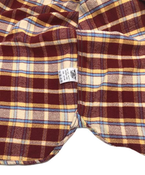 THE REAL McCOY'S（ザ・リアルマッコイズ）THE REAL McCOY'S (ザ・リアルマッコイズ) 長袖シャツ レッド×ベージュ サイズ:15の古着・服飾アイテム