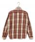 THE REAL McCOY'S (ザ・リアルマッコイズ) 長袖シャツ レッド×ベージュ サイズ:15：5000円