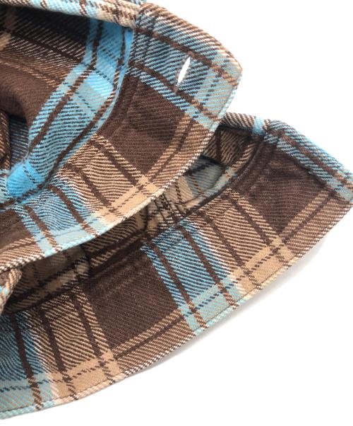 THE REAL McCOY'S（ザ・リアルマッコイズ）THE REAL McCOY'S (ザ・リアルマッコイズ) 長袖シャツ ブルー×ブラウン サイズ:15の古着・服飾アイテム