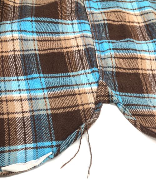 THE REAL McCOY'S（ザ・リアルマッコイズ）THE REAL McCOY'S (ザ・リアルマッコイズ) 長袖シャツ ブルー×ブラウン サイズ:15の古着・服飾アイテム