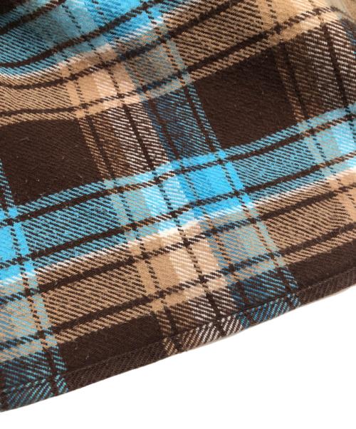 THE REAL McCOY'S（ザ・リアルマッコイズ）THE REAL McCOY'S (ザ・リアルマッコイズ) 長袖シャツ ブルー×ブラウン サイズ:15の古着・服飾アイテム