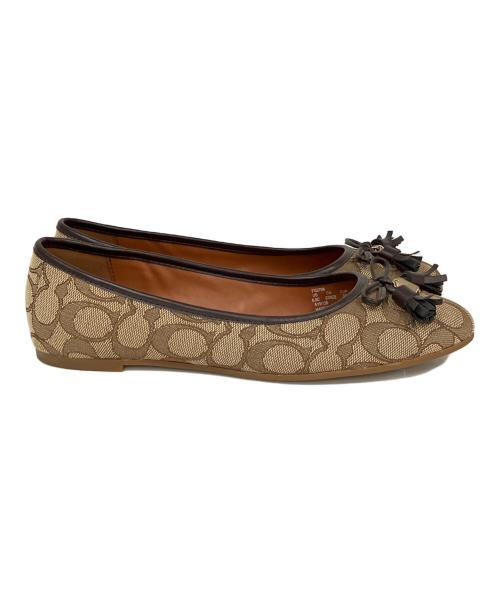 COACH（コーチ）COACH (コーチ) パンプス ブラウン サイズ:23.5の古着・服飾アイテム