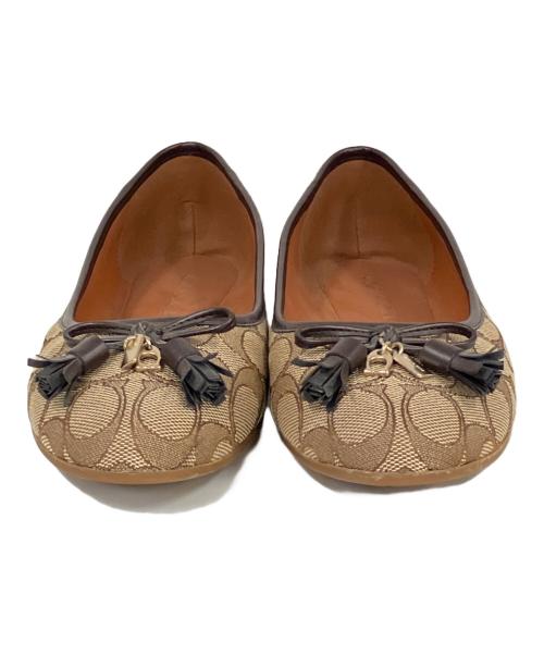 COACH（コーチ）COACH (コーチ) パンプス ブラウン サイズ:23.5の古着・服飾アイテム