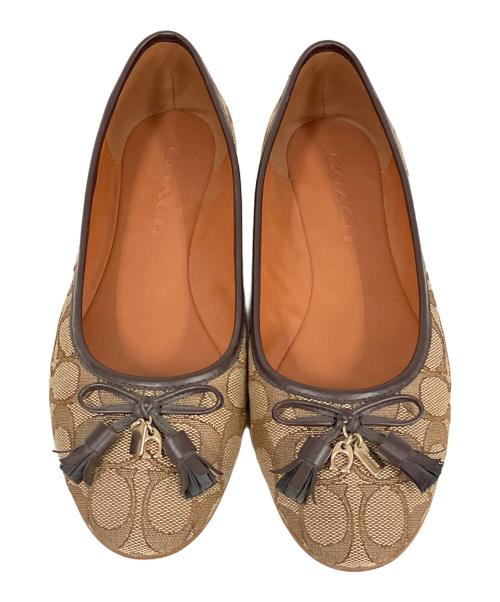 COACH（コーチ）COACH (コーチ) パンプス ブラウン サイズ:23.5の古着・服飾アイテム