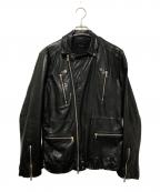 BLUE WORKブルーワーク）の古着「レザージャケット」｜ブラック