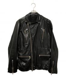 BLUE WORK（ブルーワーク）の古着「レザージャケット」｜ブラック
