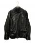 BLUE WORK（ブルーワーク）の古着「レザージャケット」｜ブラック