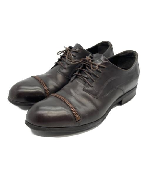 EMPORIO ARMANI（エンポリオ アルマーニ）EMPORIO ARMANI (エンポリオ アルマーニ) レザーシューズ ブラウン サイズ:28の古着・服飾アイテム