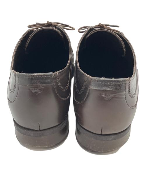 EMPORIO ARMANI（エンポリオ アルマーニ）EMPORIO ARMANI (エンポリオ アルマーニ) レザーシューズ ブラウン サイズ:28の古着・服飾アイテム