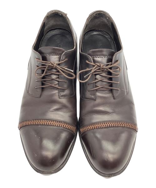 EMPORIO ARMANI（エンポリオ アルマーニ）EMPORIO ARMANI (エンポリオ アルマーニ) レザーシューズ ブラウン サイズ:28の古着・服飾アイテム