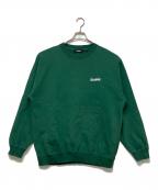 X-LARGEエクストララージ）の古着「TWO TONE BACKSIDE OG CREWNECK SWEAT」｜グリーン