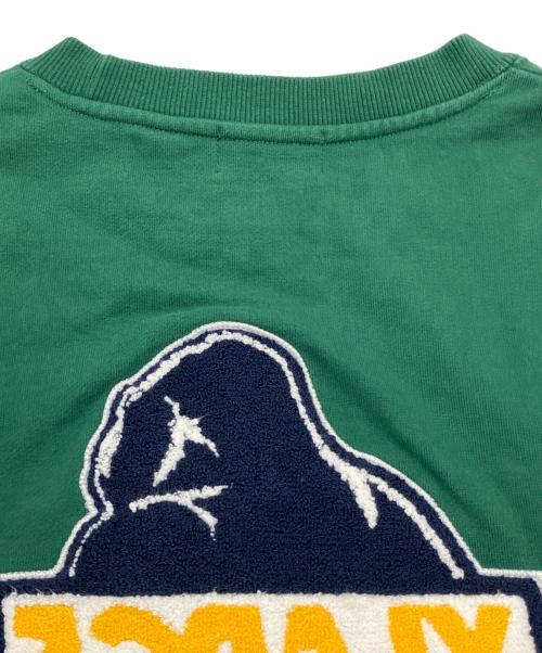 X-LARGE（エクストララージ）X-LARGE (エクストララージ) TWO TONE BACKSIDE OG CREWNECK SWEAT グリーン サイズ:Lの古着・服飾アイテム