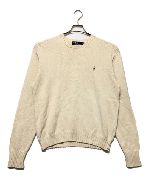 POLO RALPH LAUREN（ポロ・ラルフローレン）POLO RALPH LAUREN (ポロ・ラルフローレン) 厚手ニット アイボリー サイズ:Lの古着・服飾アイテム
