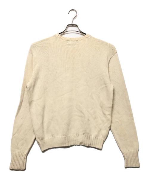 POLO RALPH LAUREN（ポロ・ラルフローレン）POLO RALPH LAUREN (ポロ・ラルフローレン) 厚手ニット アイボリー サイズ:Lの古着・服飾アイテム