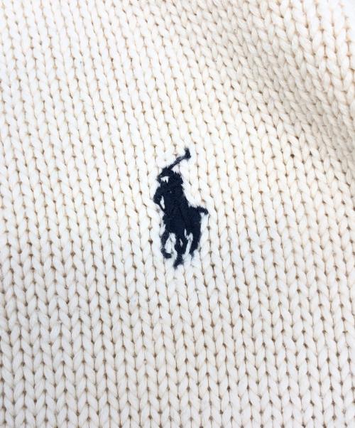 POLO RALPH LAUREN（ポロ・ラルフローレン）POLO RALPH LAUREN (ポロ・ラルフローレン) 厚手ニット アイボリー サイズ:Lの古着・服飾アイテム