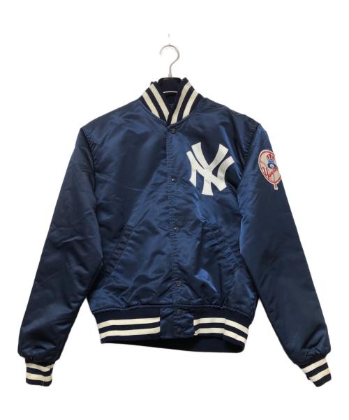 NEW YORK YANKEES（ニューヨークヤンキース）NEW YORK YANKEES (ニューヨークヤンキース) スタジャン ネイビー サイズ:SIZE Mの古着・服飾アイテム
