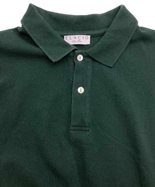 ELACIO（エラシオ）elacio (エラシオ) ポロシャツ グリーン サイズ:4の古着・服飾アイテム