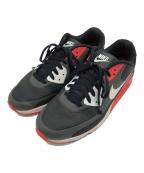 NIKEナイキ）の古着「AIR MAX90　スニーカー」｜ブラック×レッド